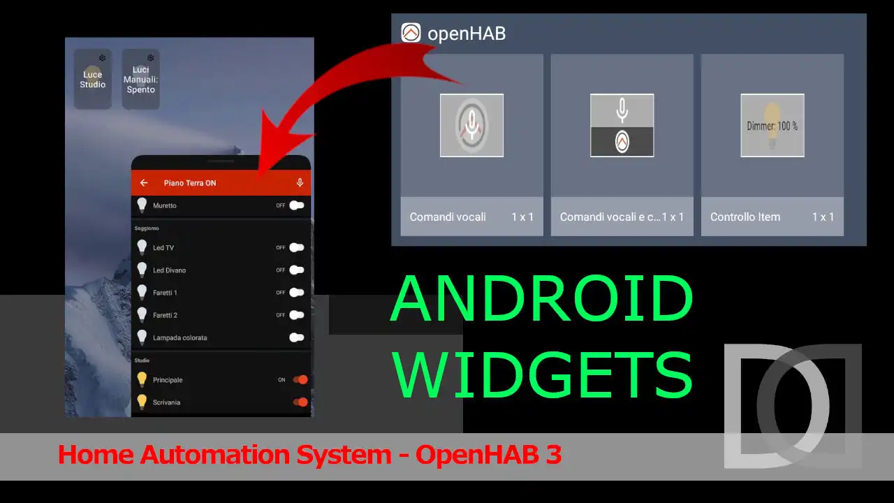 OpenHAB 3 - Android Widgets - Home Automation System