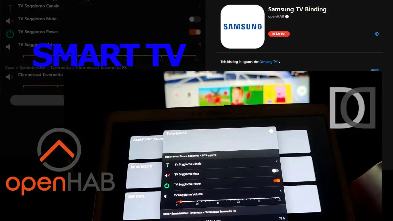 OpenHAB 4 - Integrazione SMART TV Samsung - Home Automation System