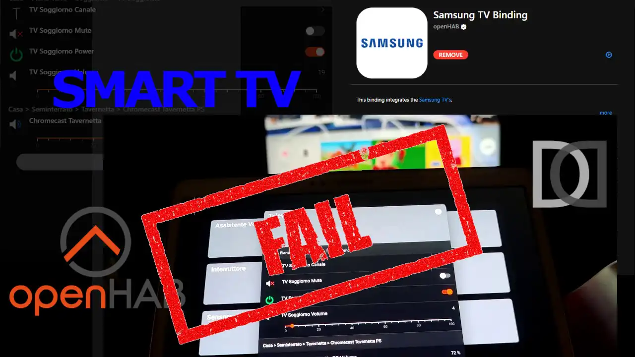 OpenHAB 4 - Provo il binding SAMSUNG TV BETA - Home Automation System