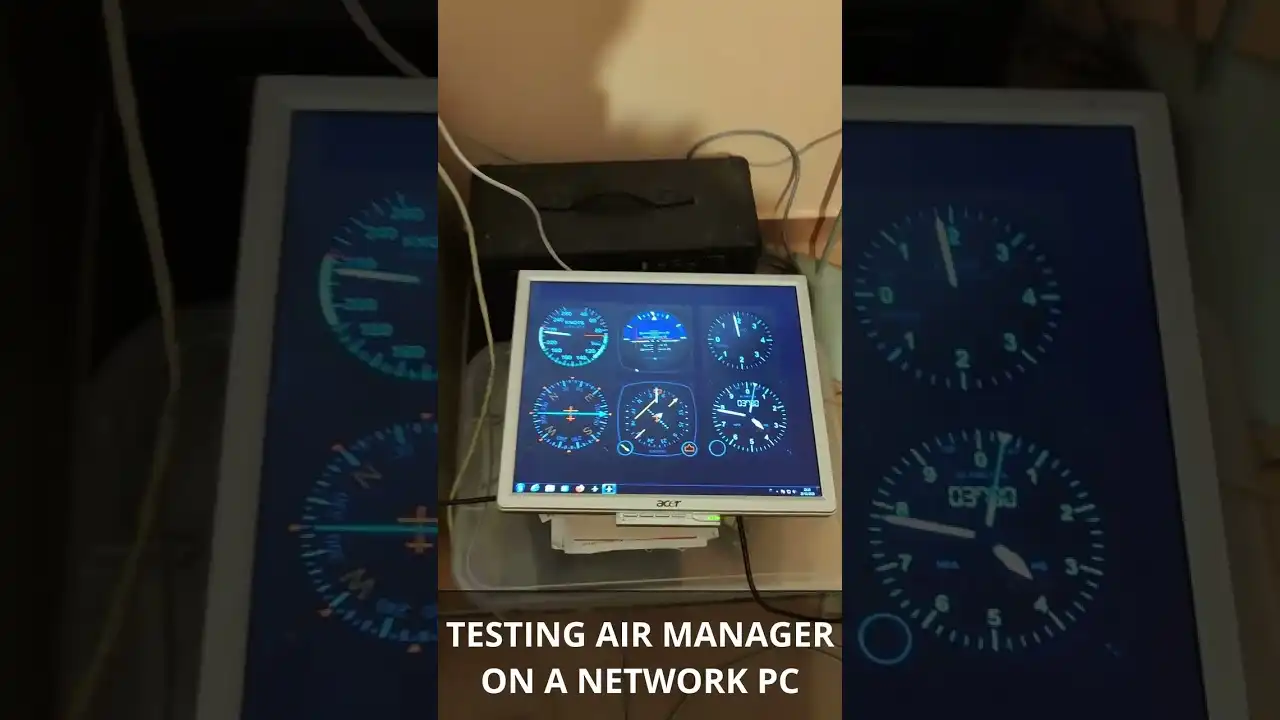 Test di Air Manager con un PC in rete