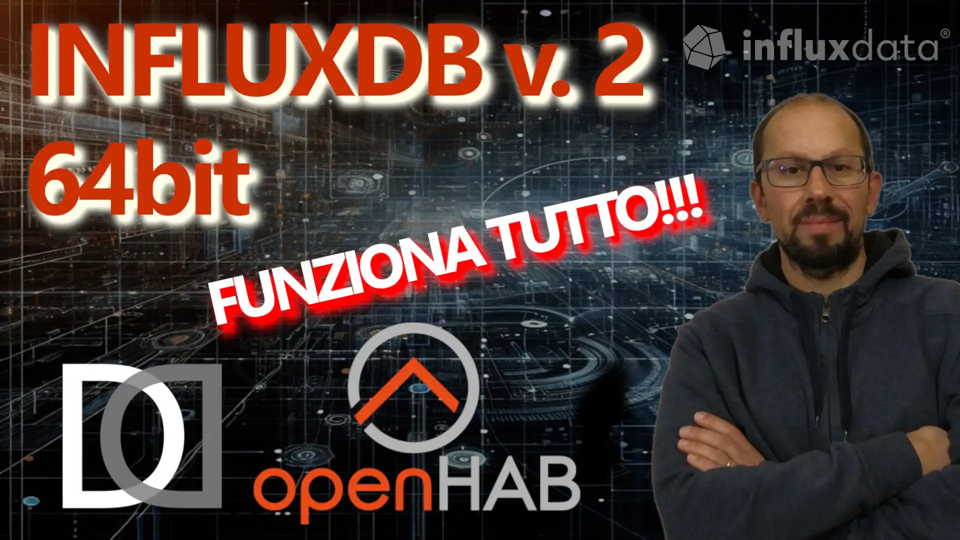 OPENHAB 4: Post Upgrade Test for INFLUXDB v. 2 on RASPBERRY PI 4 with 64 bit OS - VIDEO