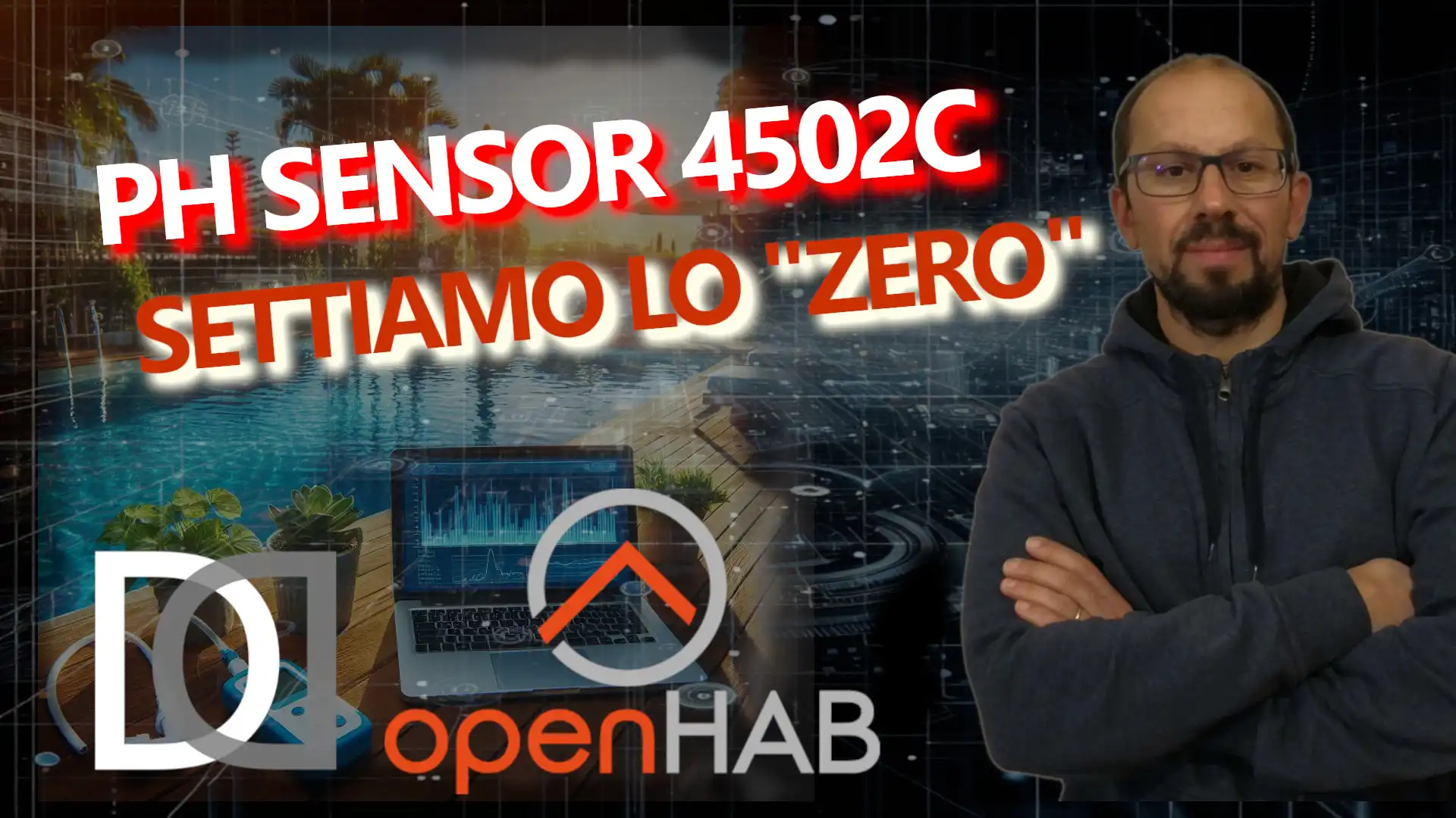 OPENHAB and SWIMMING POOL control panel: testing PH meter 4502C - VIDEO