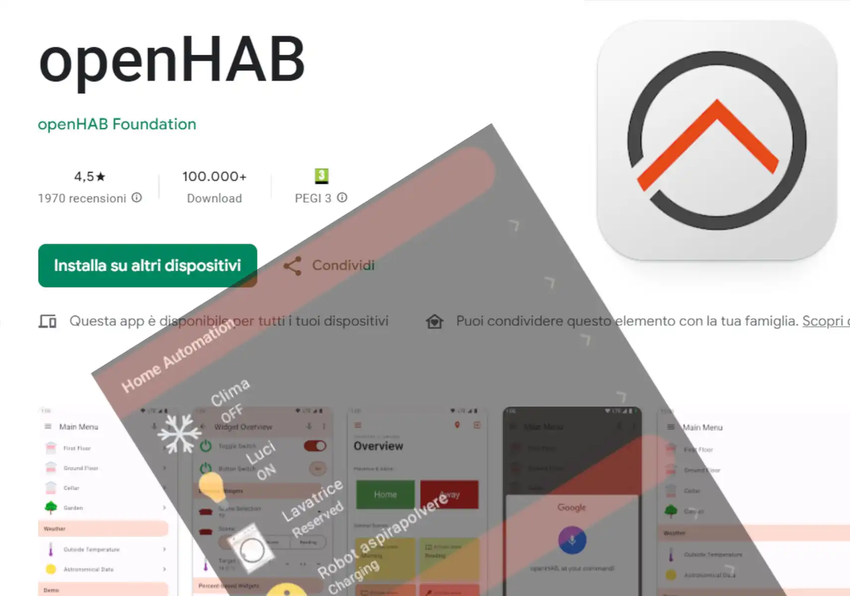 OPENHAB in PILLOLE: 37. SITEMAP Parte 8 - Installo OPENHAB su ANDROID per utilizzare le SITEMAPs - VIDEO