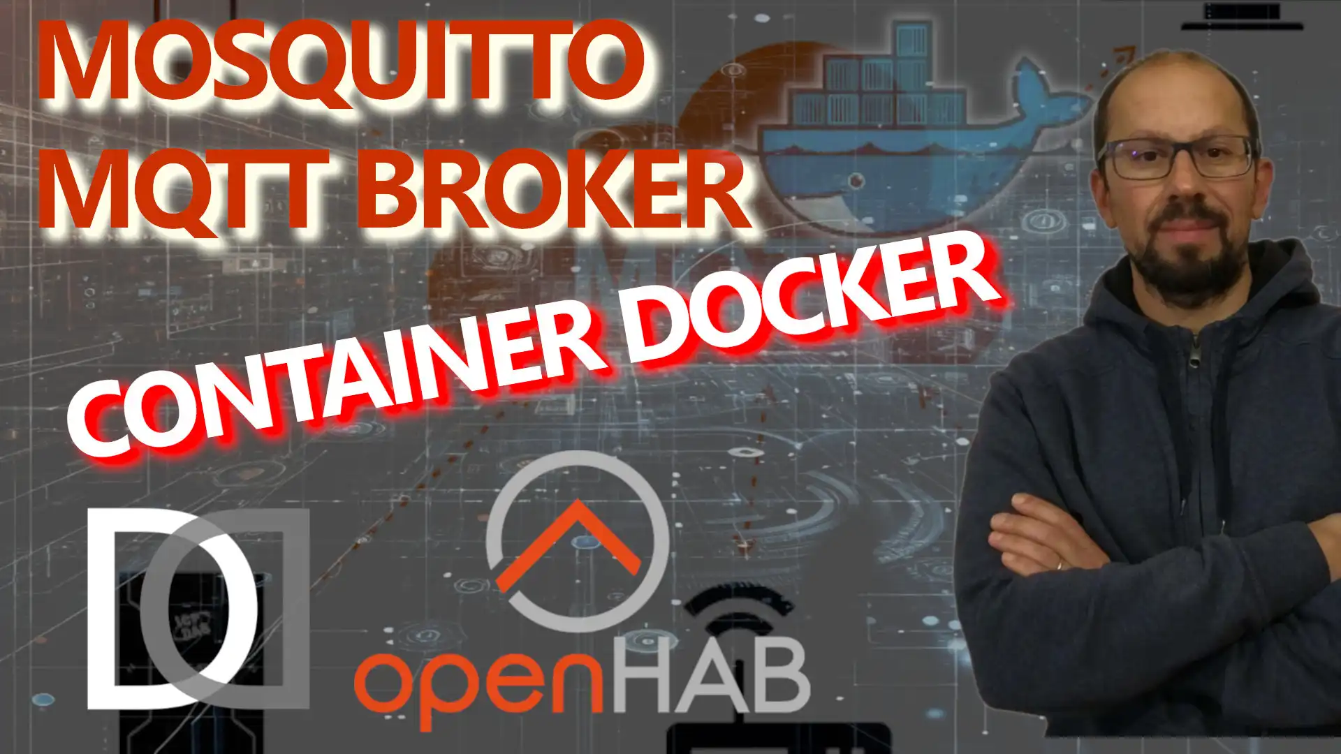 OPENHAB in a NUTSHELL: 28. MQTT: Installation of MOSQUITTO BROKER as DOCKER CONTAINER - VIDEO