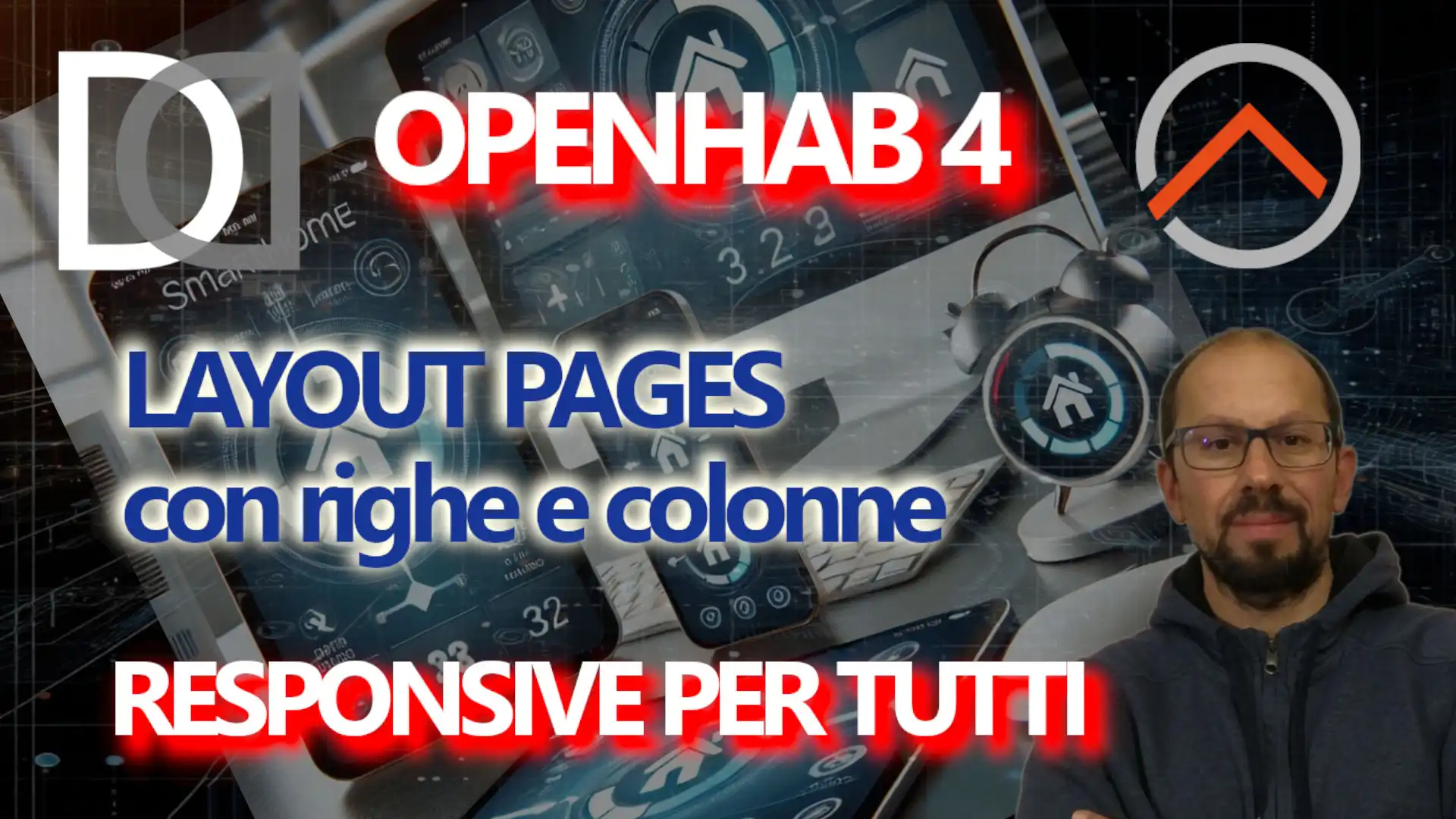 OPENHAB in PILLOLE: 45. RESPONSIVE LAYOUT PAGES Parte 1 - Come creare unica interfaccia per tutti - VIDEO