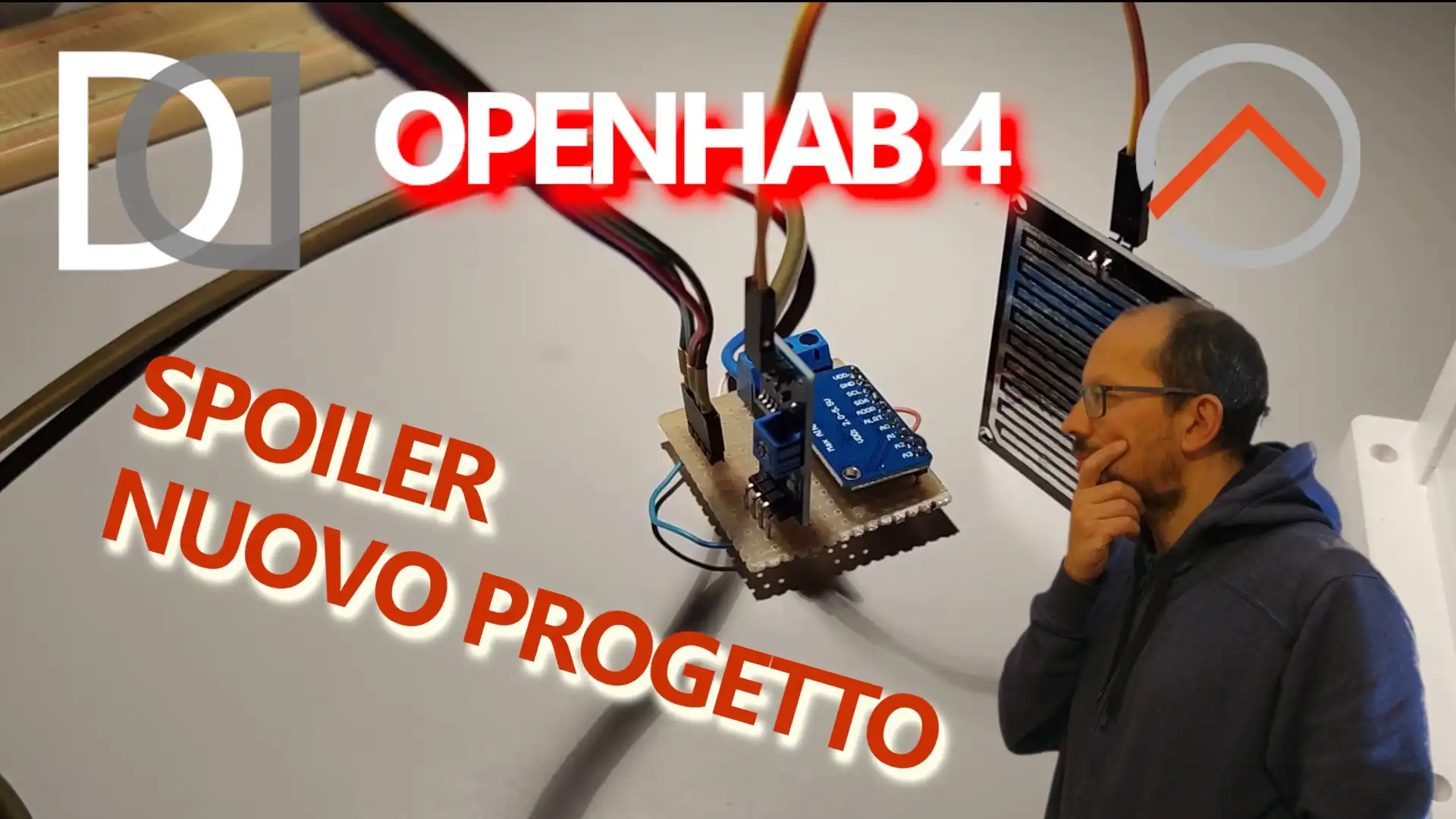 OPENHAB 4: LIGHT and RAIN sensor, connected to a SONOFF 4 CH with TASMOTA firmware - Preview - VIDEO