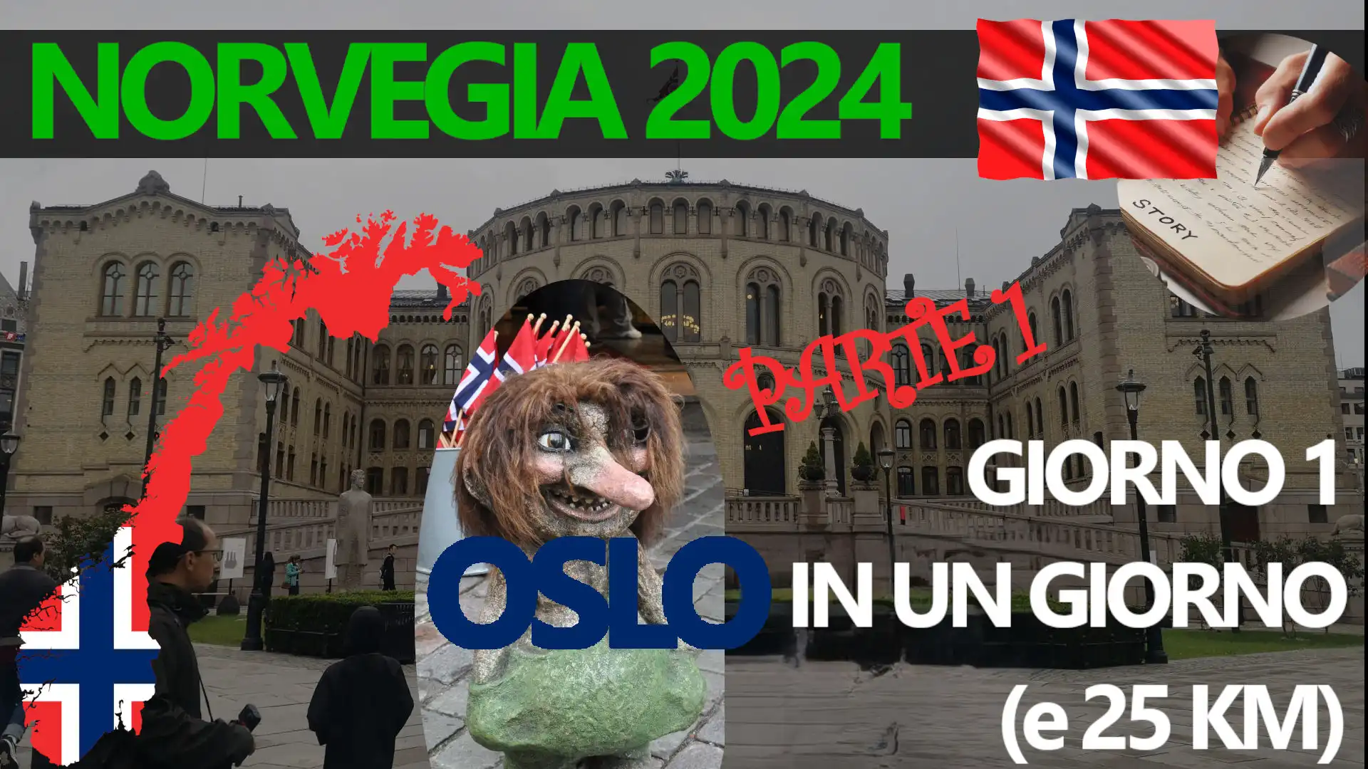 Norvegia 2024 - Giorno 1, OSLO in un giorno e 25 Km a piedi - Parte 1