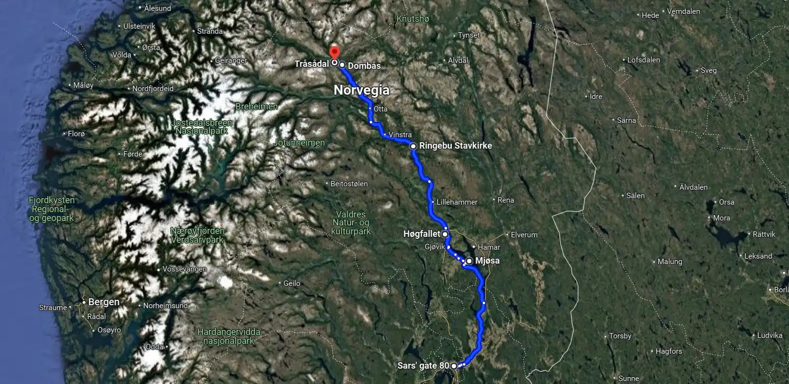 Norvegia 2024 - Giorno 2 - Da OSLO a LESJA - Laghi, pioggia e Stavkirke