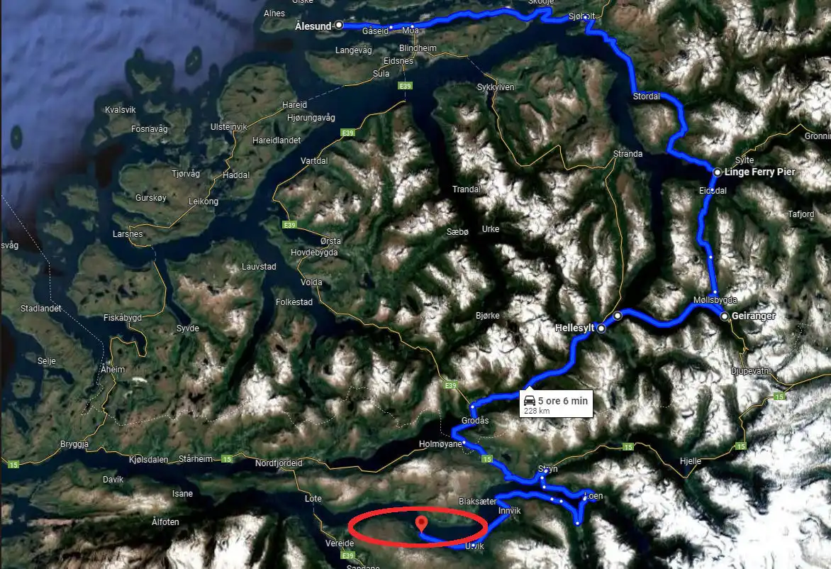 Norvegia 2024 - Giorno 4 - Da ALESUND a UTVIK, passando per il magnifico fiordo di GEIRANGER