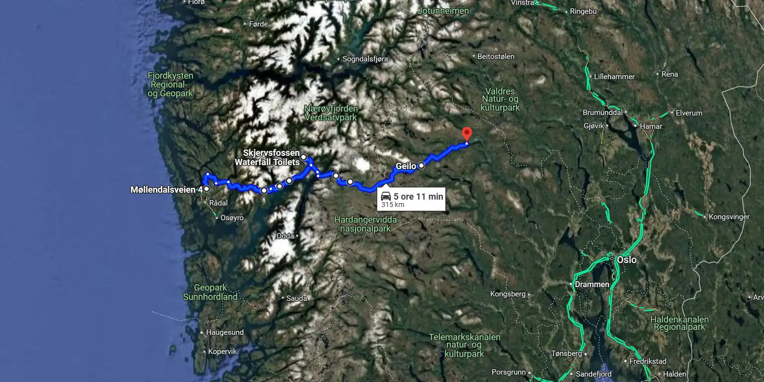 Norvegia 2024 - Giorno 7 - Il racconto - Da BERGEN a GOL, in mezzo a cascate e panorami mozzafiato