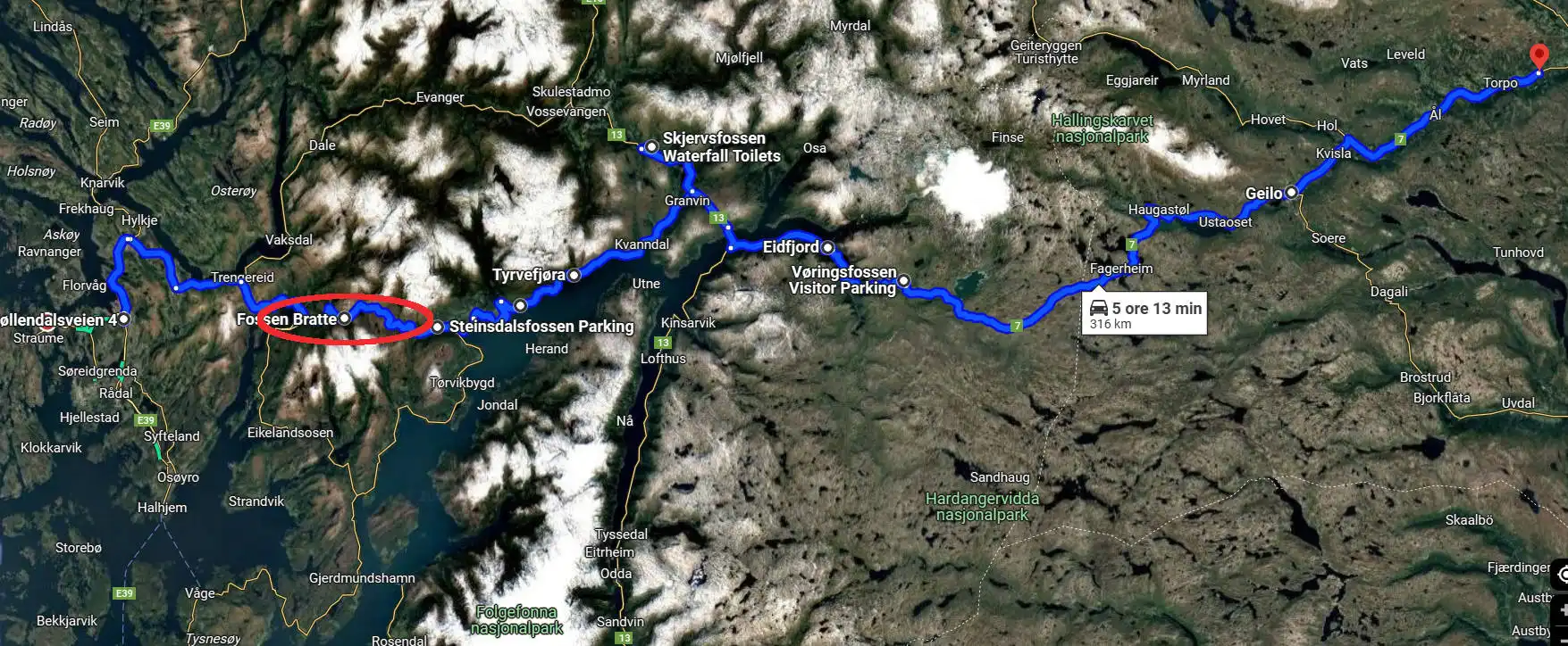 Norvegia 2024 - Giorno 7 - Il racconto - Da BERGEN a GOL, in mezzo a cascate e panorami mozzafiato