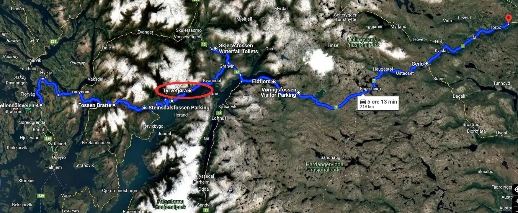 Norvegia 2024 - Giorno 7 - Il racconto - Da BERGEN a GOL, in mezzo a cascate e panorami mozzafiato