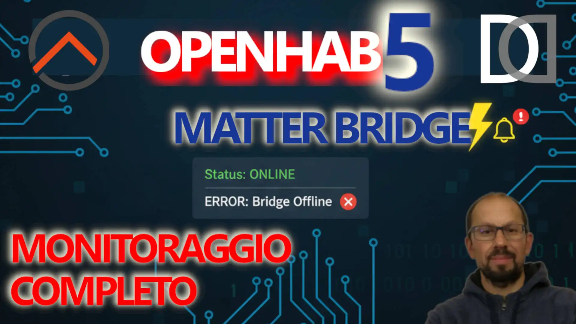 OPENHAB 5: complete monitoring of the matter bridge status (items, rules, and notifications) - VIDEO