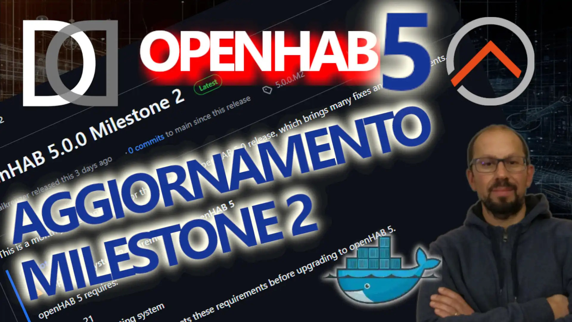 OPENHAB 5: aggiorno il mio container DOCKER di test alla versione 5 Milestone 2, appena uscita - VIDEO