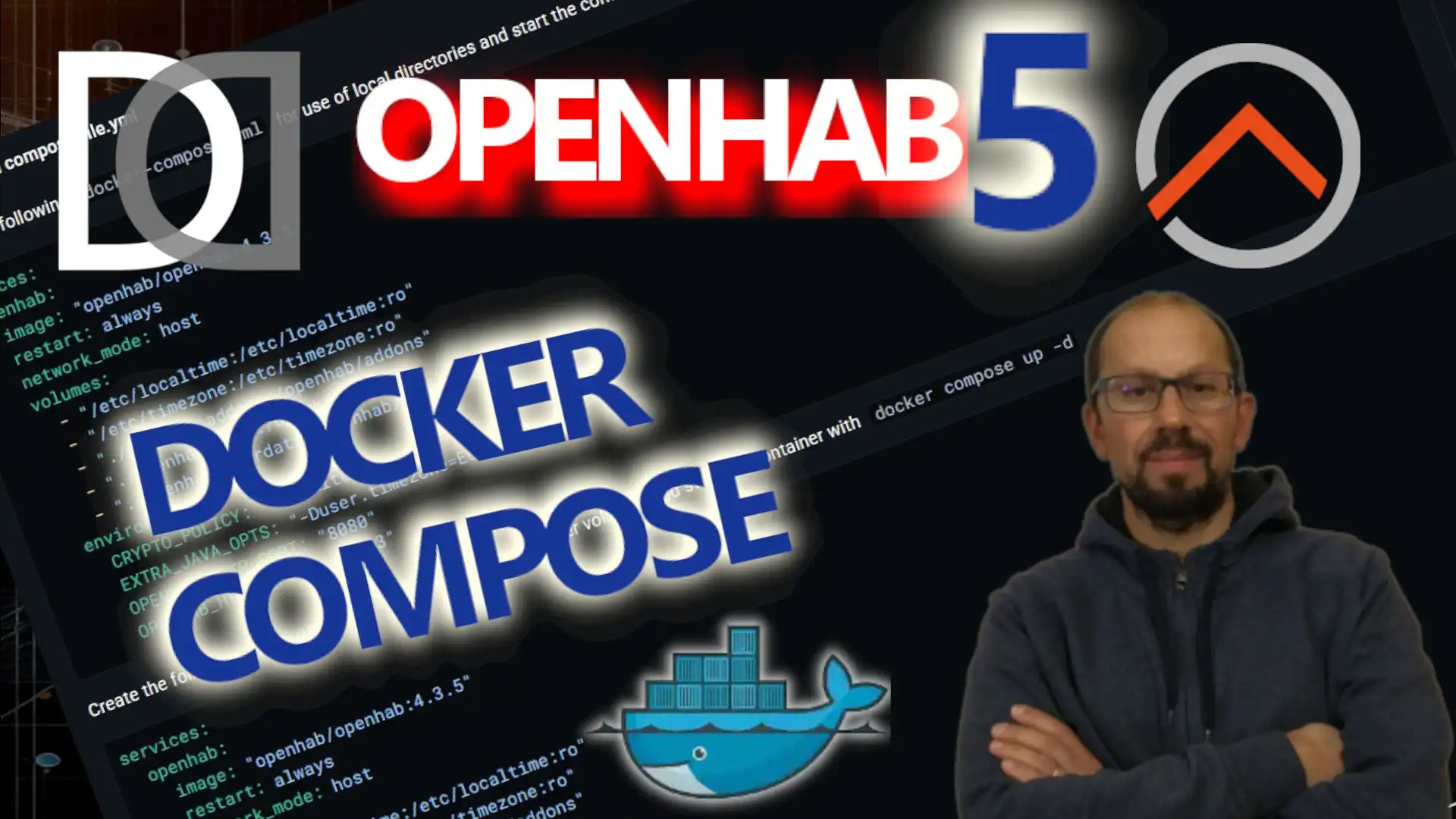 OPENHAB 5: I use Docker Compose to easily create and manage the container - VIDEO