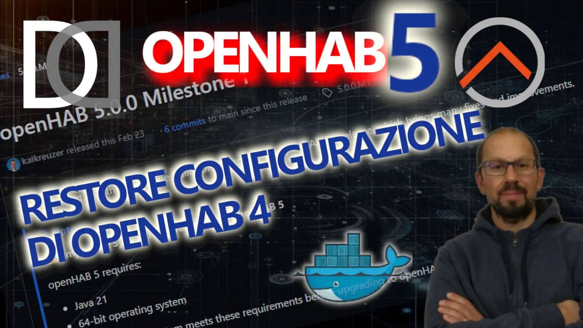 OPENHAB 5: ripristino la mia attuale versione di OPENHAB 4 - VIDEO