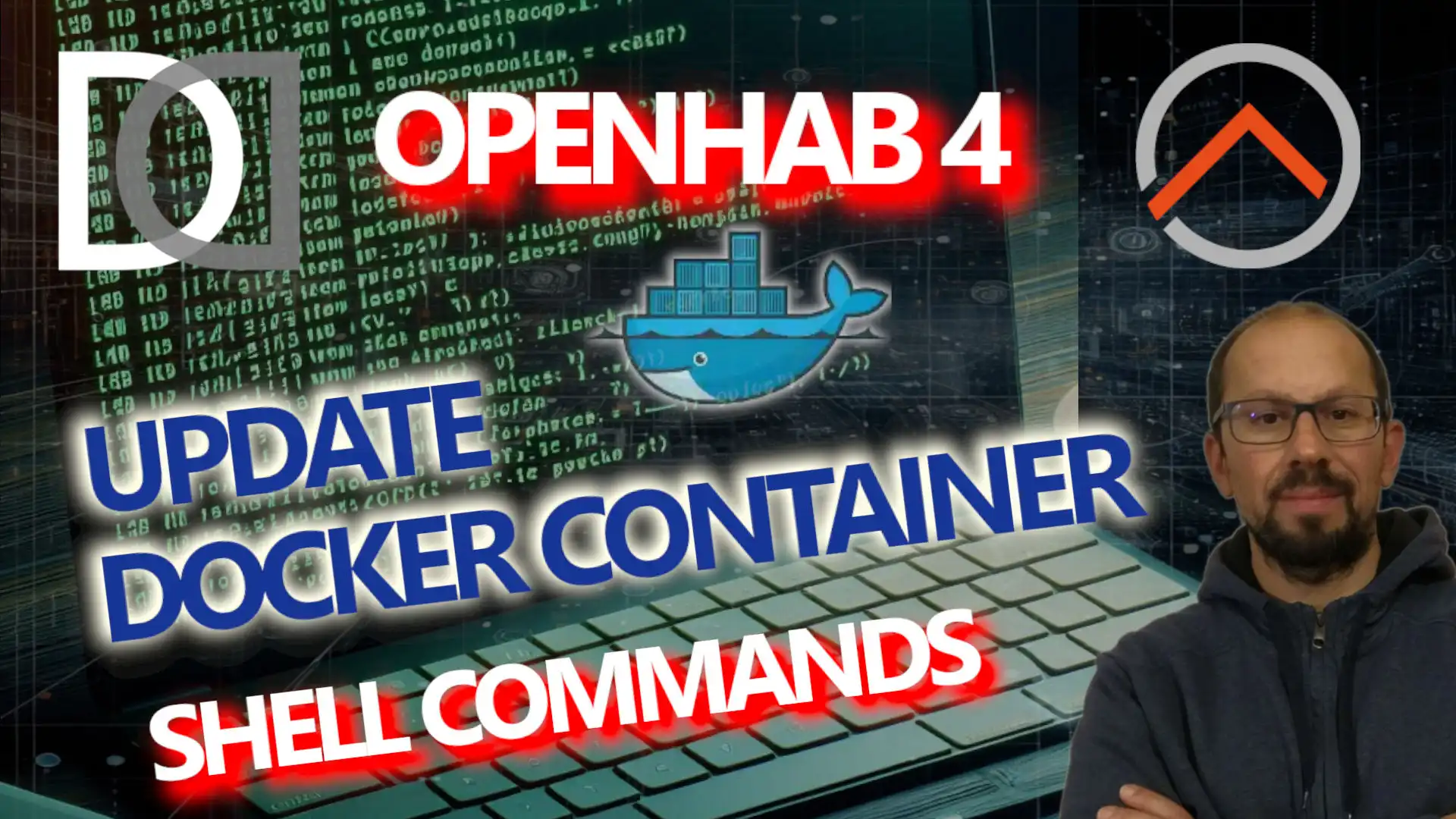 54. I used SHELL commands to update DOCKER CONTAINER