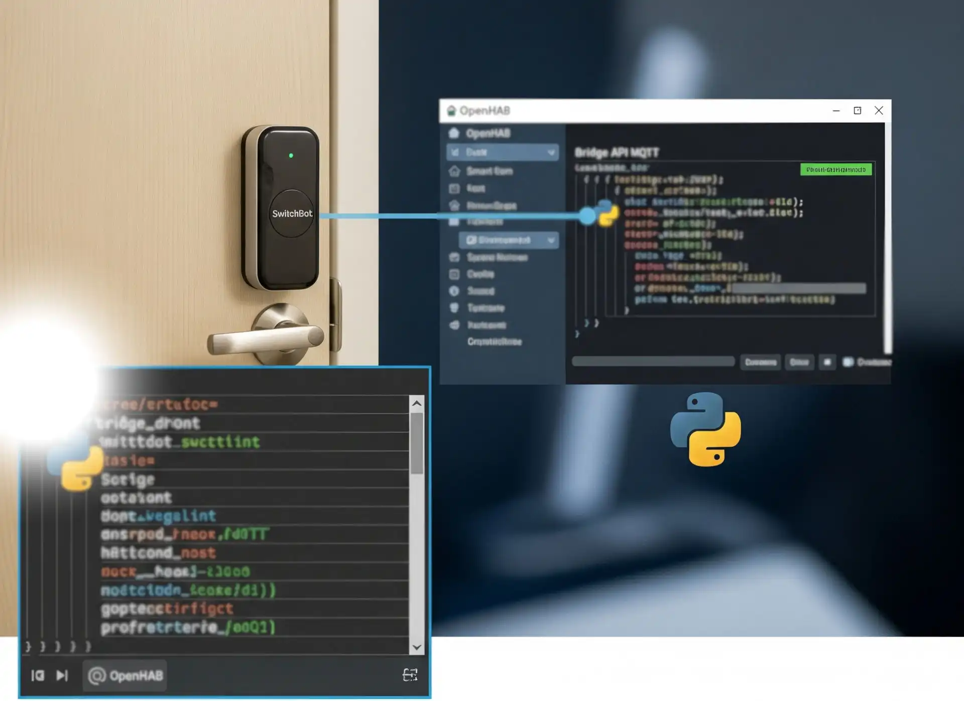 OPENHAB: SMARTLOCK SWITCHBOT, integrazione facile con la prima bozza del mio BRIDGE API MQTT scritto in Python - VIDEO