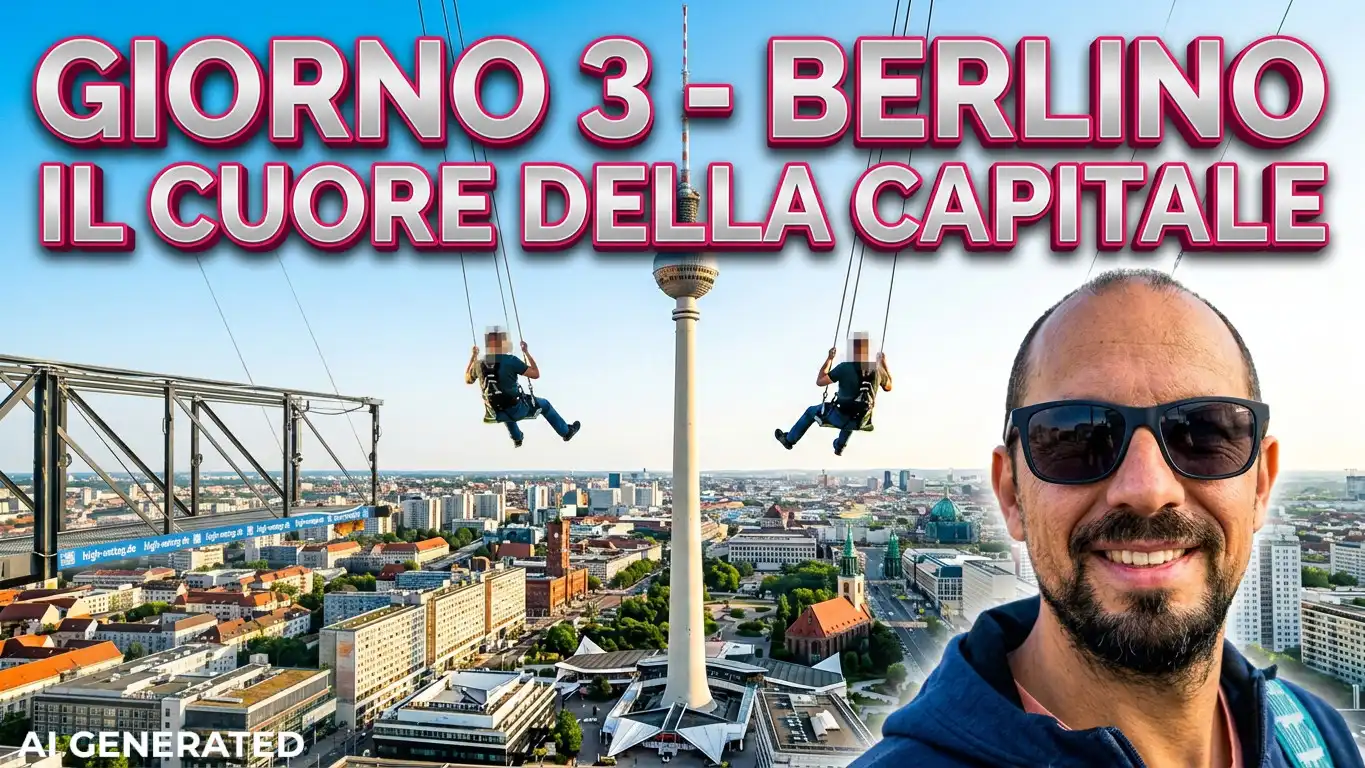Guarda su YOUTUBE - BERLINO 2026 - VLOG - Diario di viaggio: Giorno 3 - Il cuore della capitale, East Side Gallery e High Swing Berlin