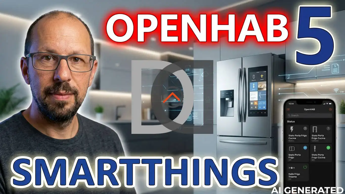 OPENHAB 5 - Integrazione Samsung Smartthings via MQTT e API e WEBHOOK - VIDEO
