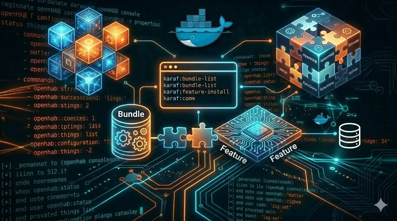 OPENHAB in PILLOLE: 63. CONSOLE - Il motore di OPENHAB - Bundle e Feature (Karaf) - VIDEO