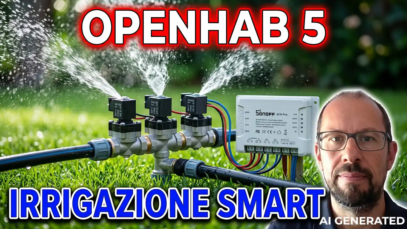 OPENHAB 5 - Impianto di Irrigazione Smart con SONOFF 4CH e Tasmota - VIDEO