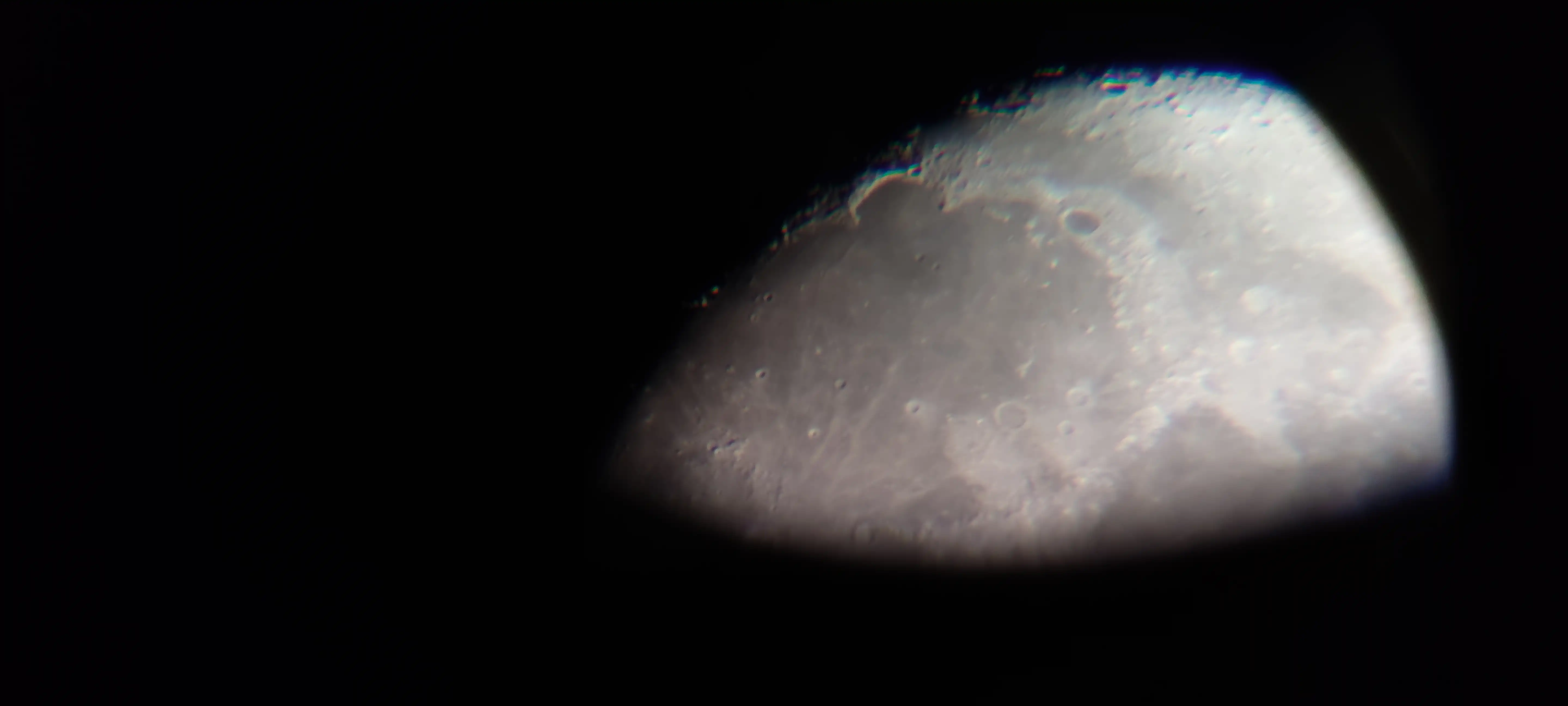 Prime prove di ripresa della luna con Telescopio CELESTRON SCTW-70