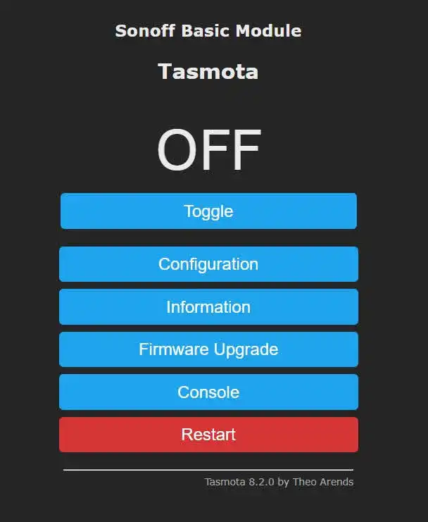 Home Automation System - First time with Sonoff Mini - Flashing TASMOTA