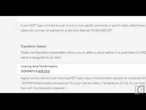 Home Automation System - OpenHAB 3 Migration - 20. Wifi Info Sonoff Tasmota with MQTT